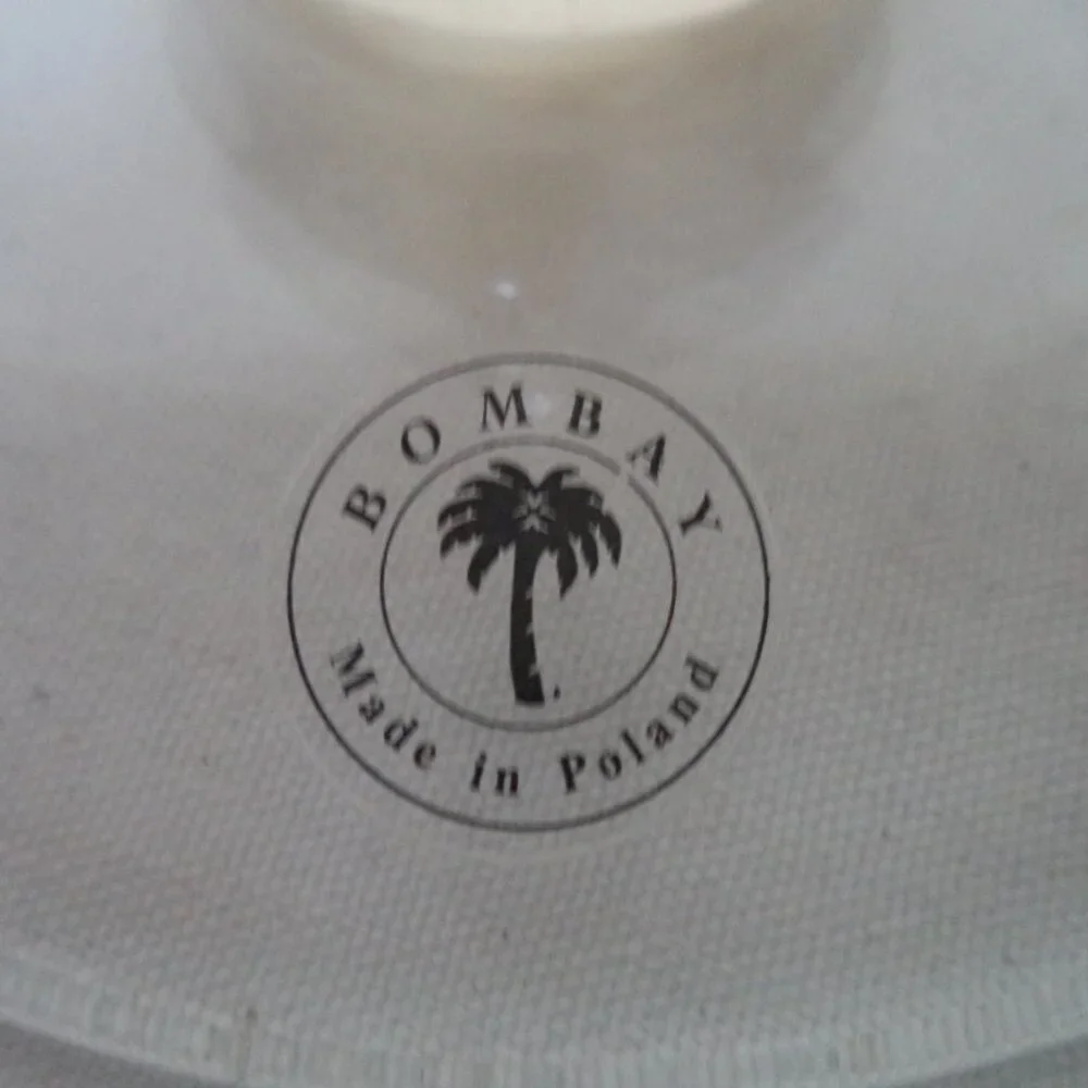 Bombay glass Cake stand pedestal display Made in Poland 7
